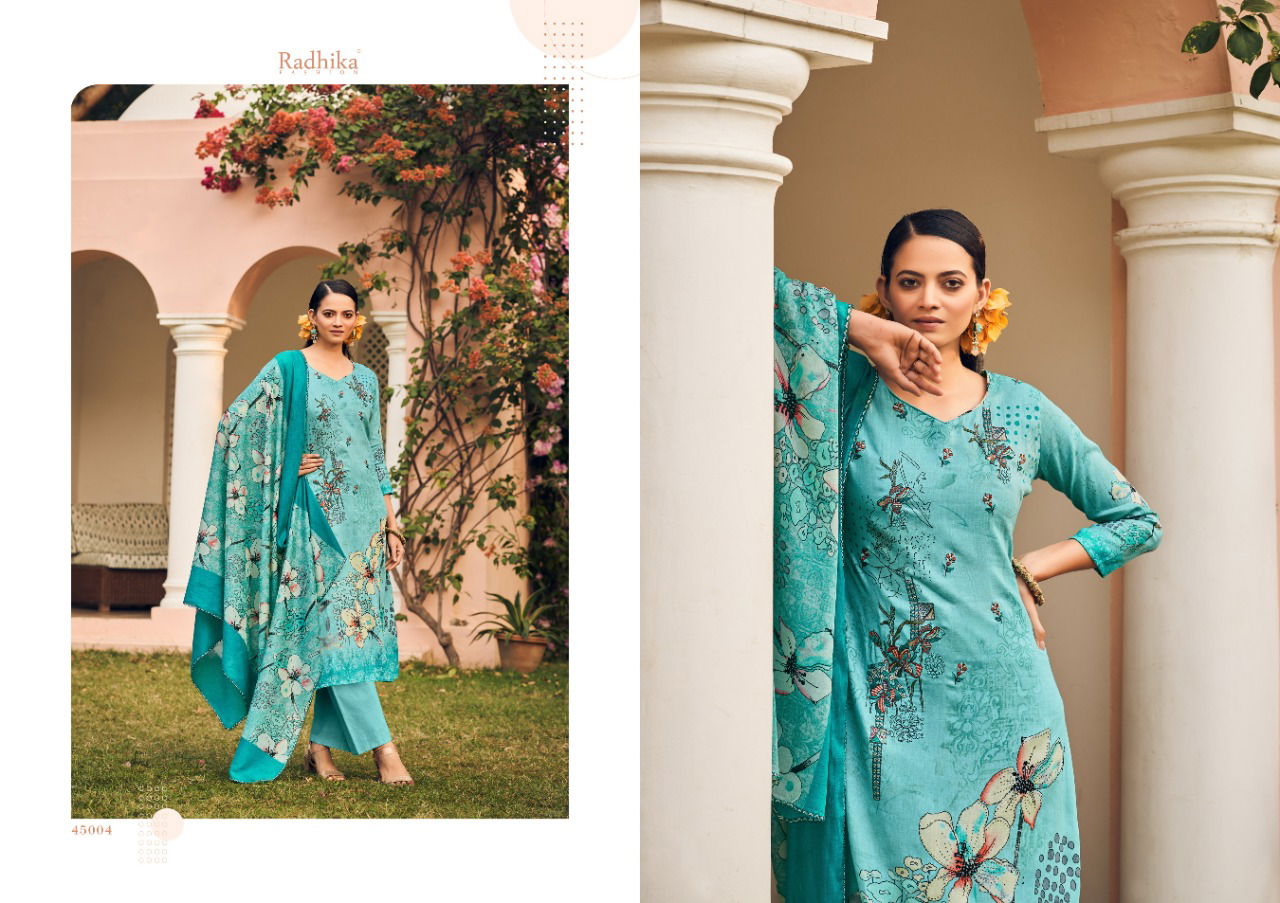 Radhika Azara Mussaret Vol 20 Wholesale Printed Cotton Dress Material